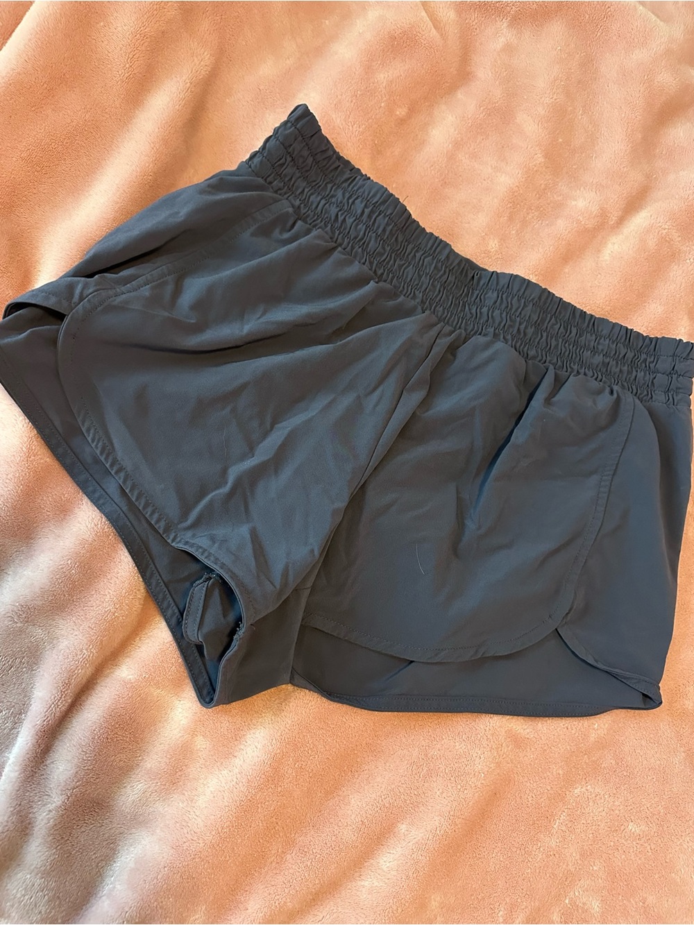 Women’s Purple Elastic-Waist Active Shorts